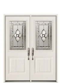 Decorative entrance door from MacFarlane Windows and Doors.